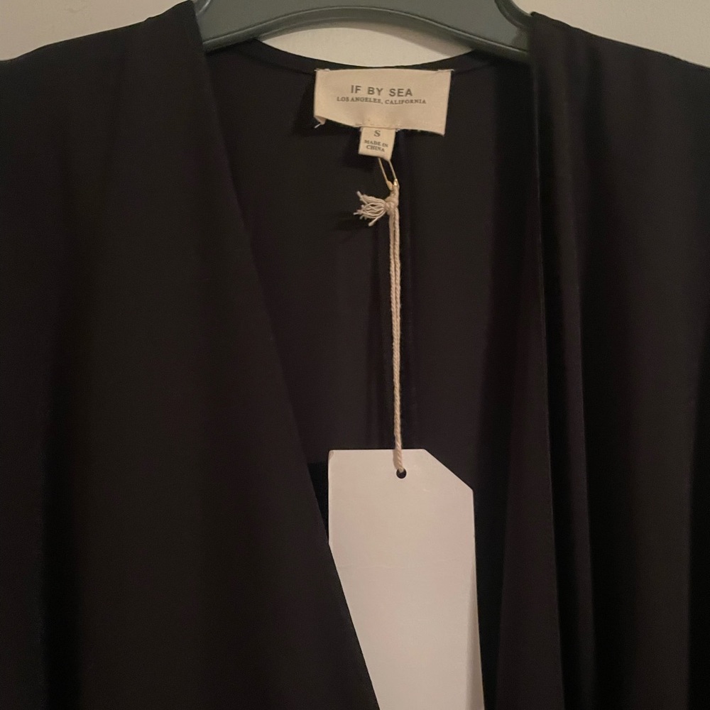 Black small wrap dress